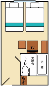 スタンダードツイン 間取り図